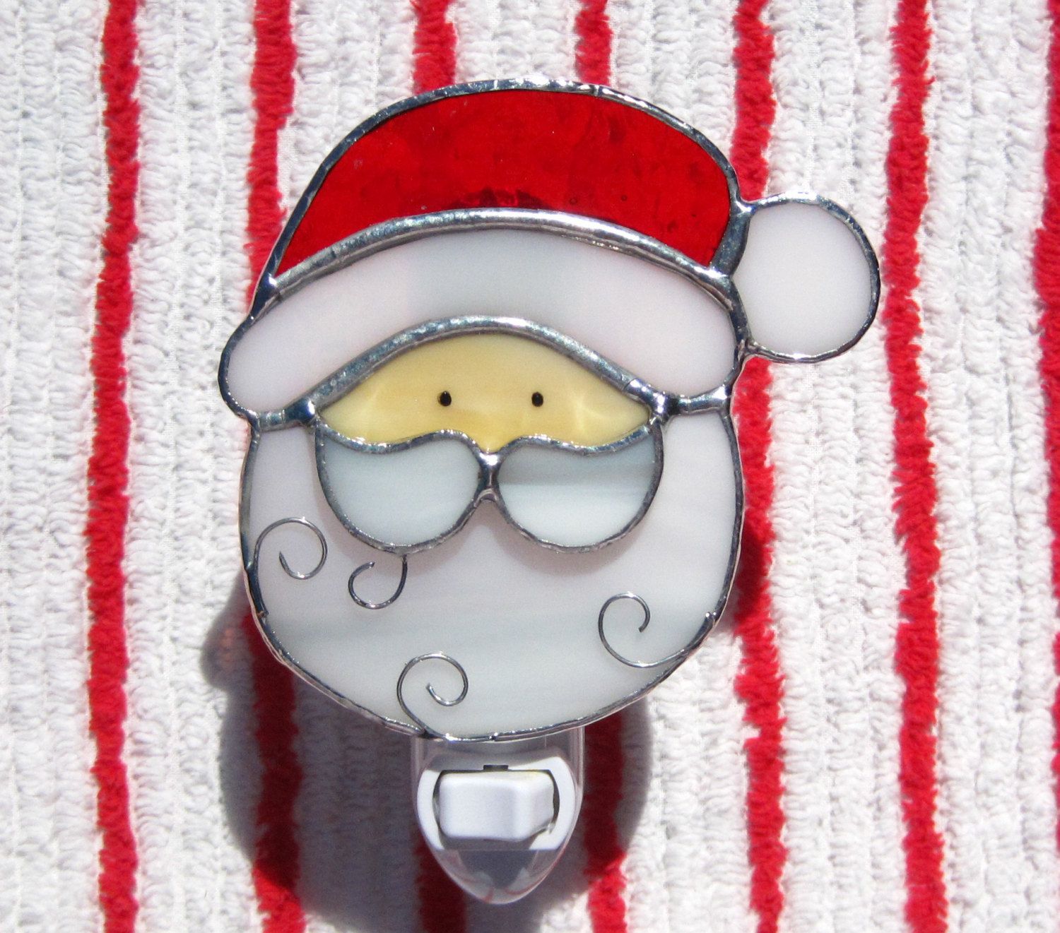 CHRISTMAS HOLIDAY SUNCATCHER NIGHTLIGHT SANTA CLAUS NIGHTLIGHT