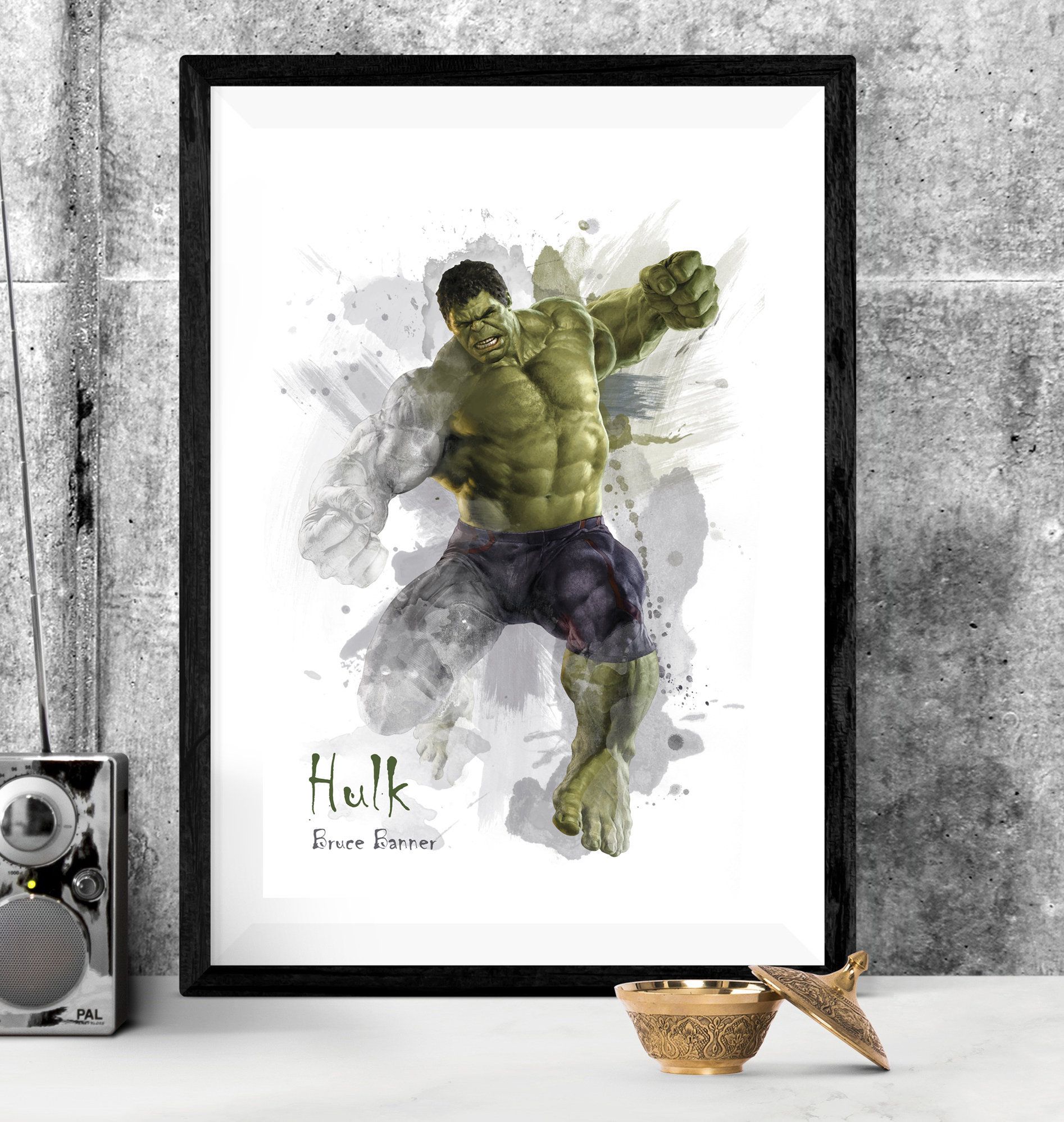 THE HULK Marvel Poster Picture Print Sizes A5 to A0 **FREE DELIVERY**