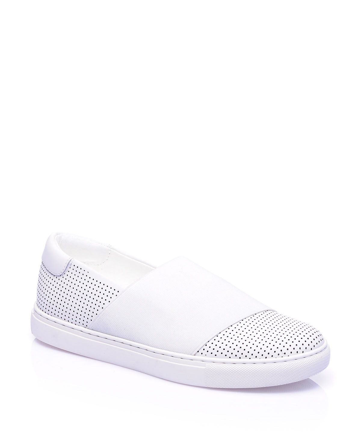 Kenneth Cole Beyaz Deri Sneaker Sneaker Ayakkabilar Moda