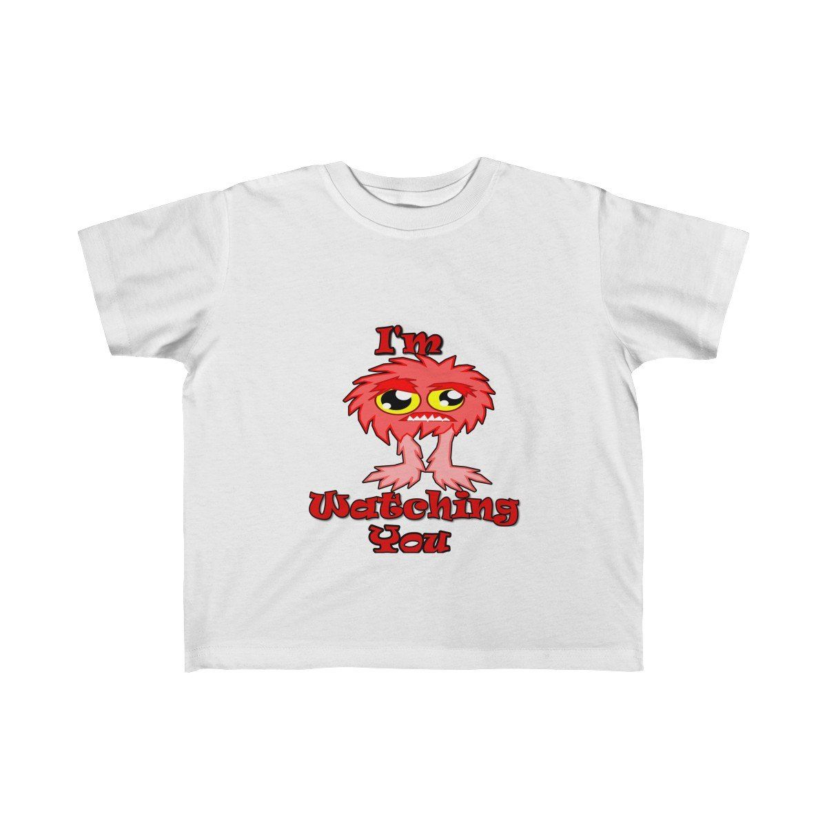 I'm Watching You - Kid's Fine Jersey Tee - 4T / White