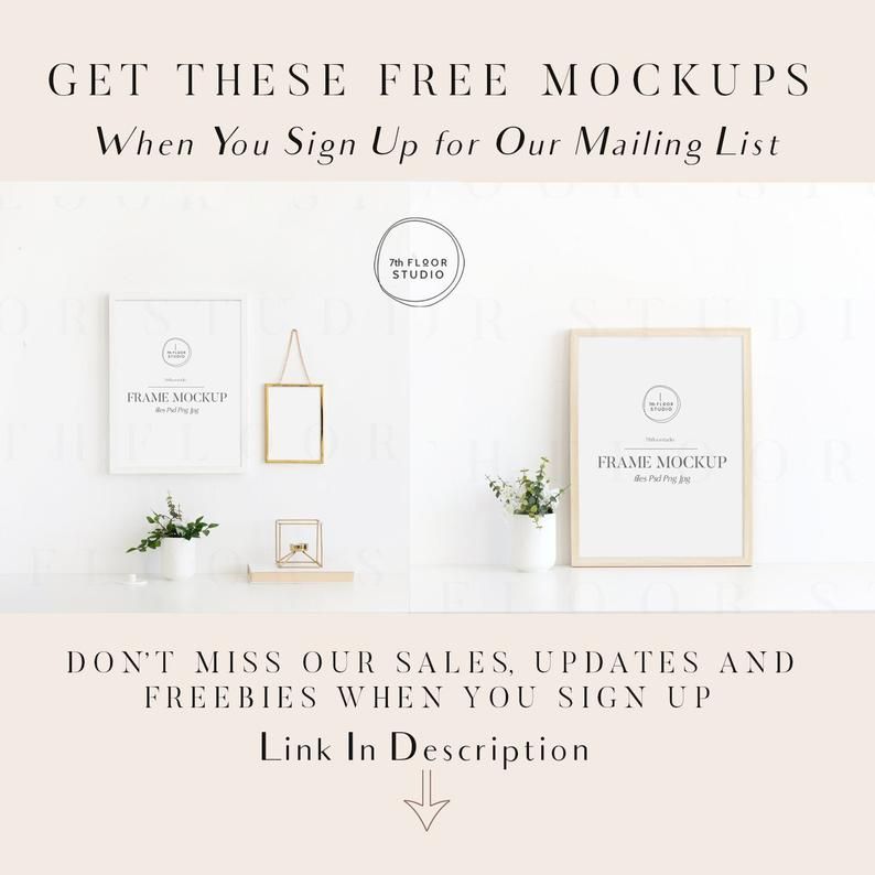 Download Sign Up for Newsletter Free Mockups See Details In | Etsy | Digital frame, Frame mockups, Poster ...