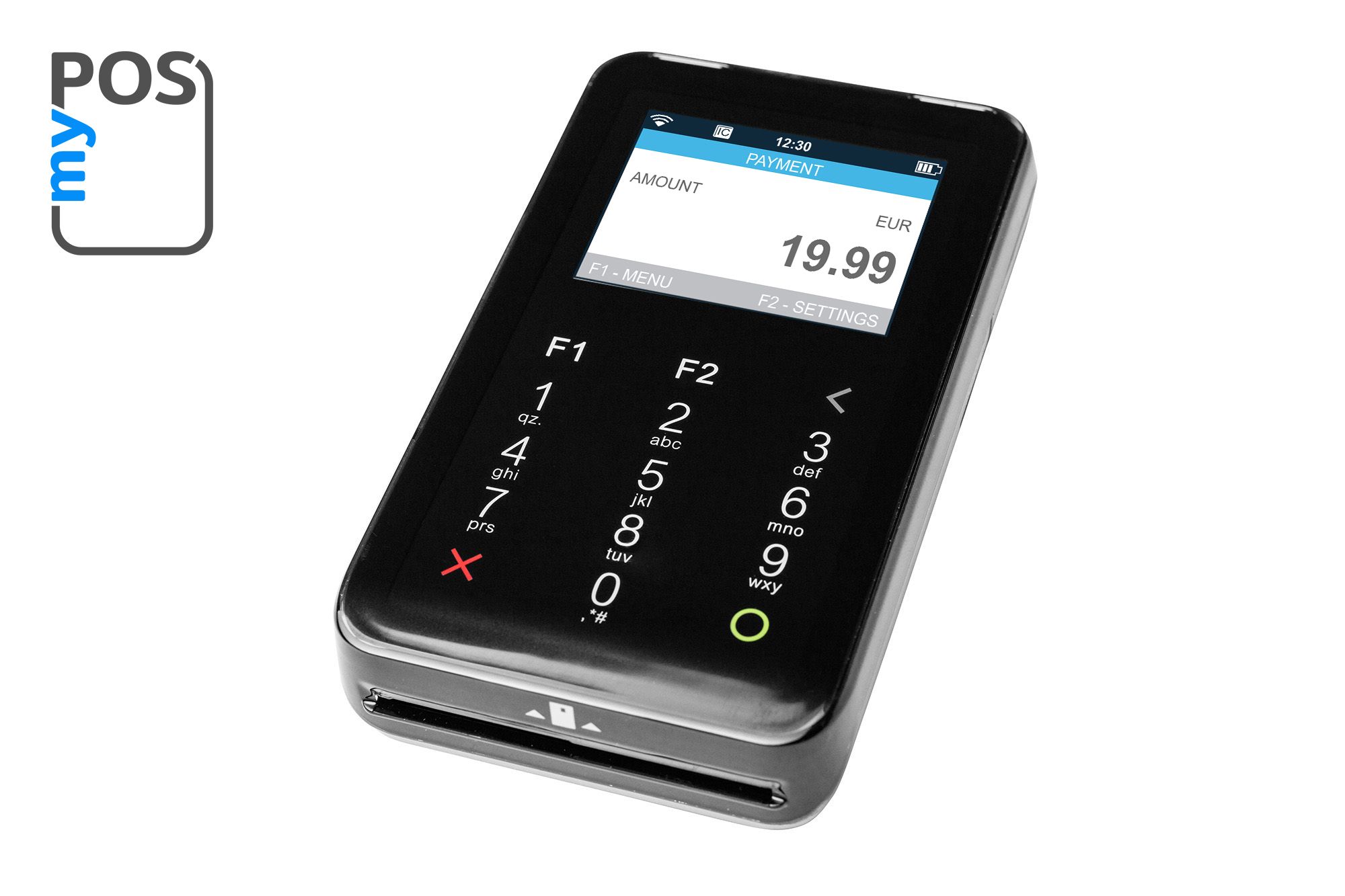 Mini-Sized Mobile Credit Card Reader with Touch Keypad | myPOS Mini | Mobile credit card, Credit ...