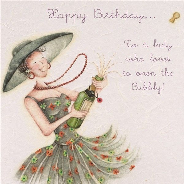 Cards » To a lady who loves to open Bubbly » To a lady who loves to