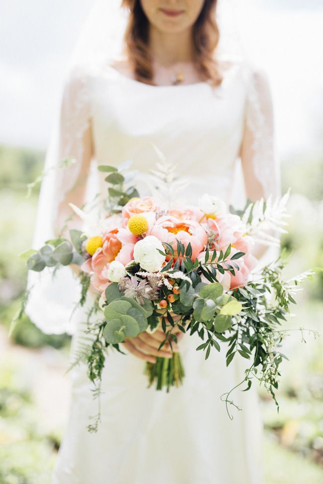 A beautifully floral English country garden wedding at Kelmarsh Hall, with Liam Smith Photography and The Flower Stylist (English Wedding Blog)