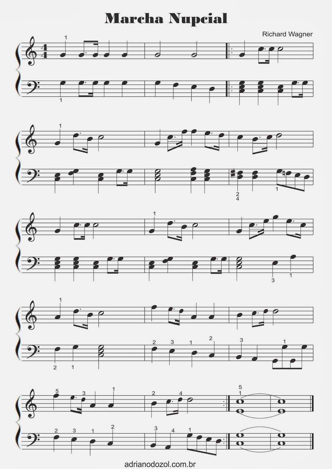 marcha nupcial piano