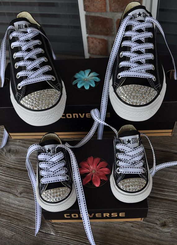 Mom And Daughter Converse Bling Converse Mommy Daughter Outfits Mommy Baby Matching Outfits