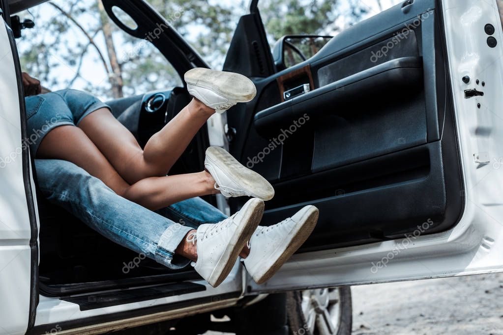Cropped View Young Man Woman Making Out Modern Car Stock Picture Aff Man Woman Young Cropped Ad Making Out Women Young