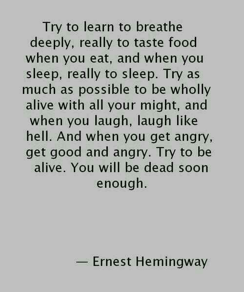 Try to be alive. You’ll be dead soon enough Words quotes, Quotable