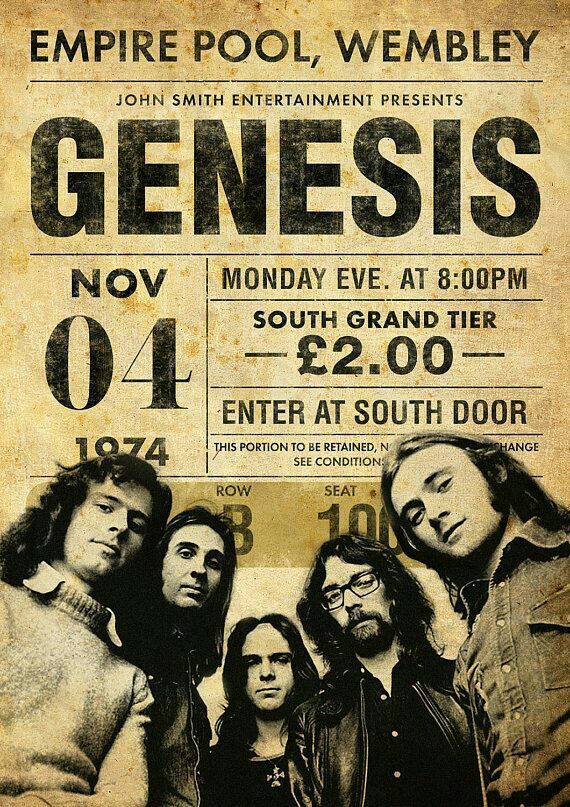Pin de Robert Beam en Peter Gabriel / Genesis Carteles de concierto