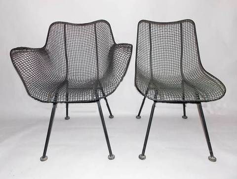 mid century modern russell woodard sculptura chairs ebth com