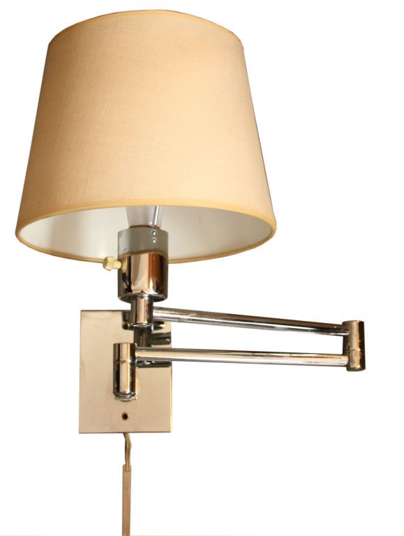 Pair Of Hansen Wall Mounted Swing Arm Lamps For The Home Pair Of Hansen Wall Mounted Swing Arm Lamps At 1stdibs
