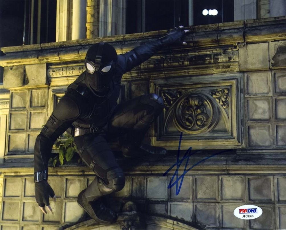 Tom Holland Spiderman Avengers Endgame Signed 8x10 Photo Certified ...