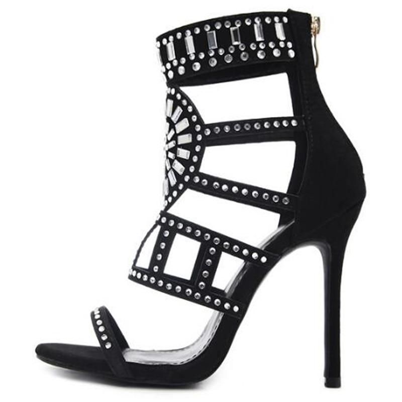 gladiator heels with rhinestones