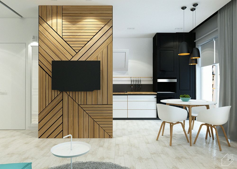 Small apartment feature tv wall trendir Small apartment feature tv wall trendir