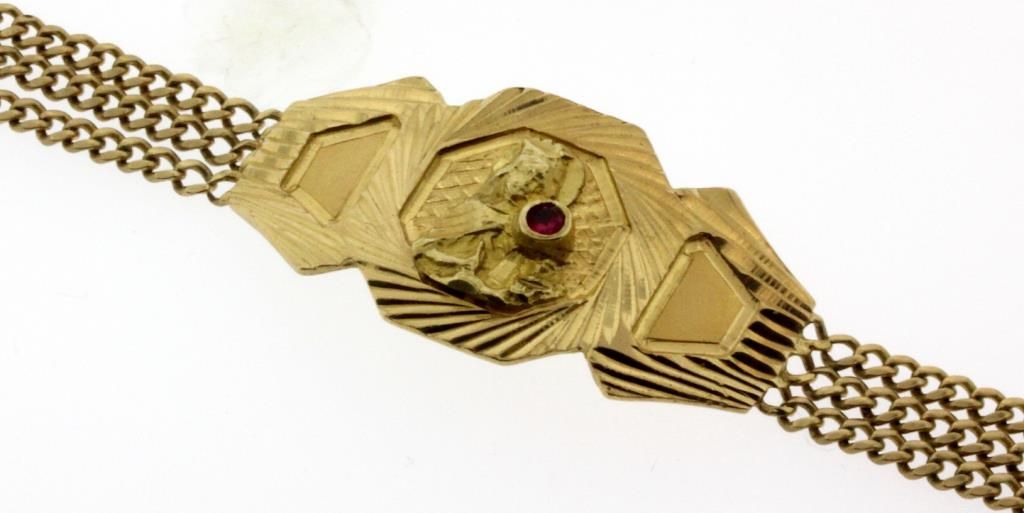 Great Bargain On 21 Gram 14kt Yellow Gold St Barbara Bracelet Hurry Auction Is About To End Bracelets - Saint Barbara Gold Pendant Great Bargain On 21 Gram 14kt Yellow Gold St Barbara Bracelet Hurry Auction Is About To End Bracelets - Saint Barbara Gold Pendant