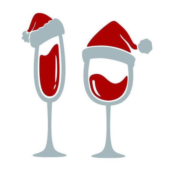 Download Christmas Wine Santa Cuttable Design SVG PNG DXF & eps ...