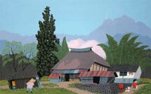原田泰治 ふるさと切手 ふるさと心の風景 日本画 イラストアート イラスト 原田泰治 ふるさと切手 ふるさと心の風景 日本画 イラストアート イラスト