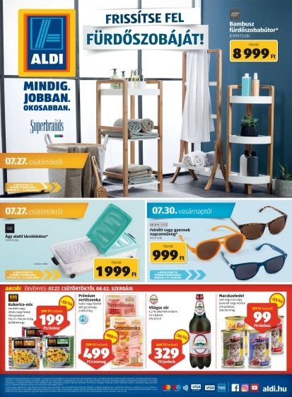 Aldi akciós Ãjság 2017 július 27 augusztus 2 ig: fürdÅszoba ...
