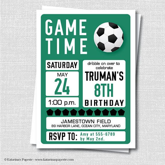 soccer birthday invitation soccer party sports birthday boy
