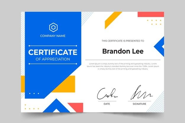 Modern certificate template | Free Vector #Freepik #freevector #business #certificate #hand-drawn #certificate-template Poster Design Layout, Graphic Design Layouts, Graphic Design Posters, Graphic Design Inspiration, Word Template Design, Certificate Design Template, Education Certificate, Certificate Of Appreciation, Award Template