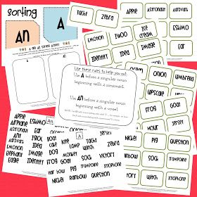 Grammar File Folder Centers
