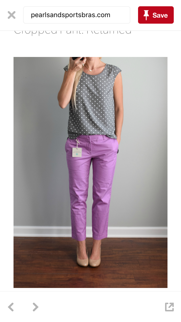 purple work pants