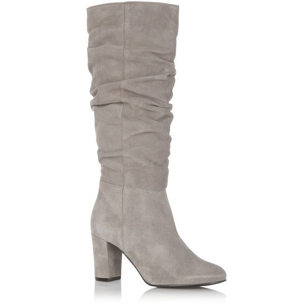 grey slouch boots with heel