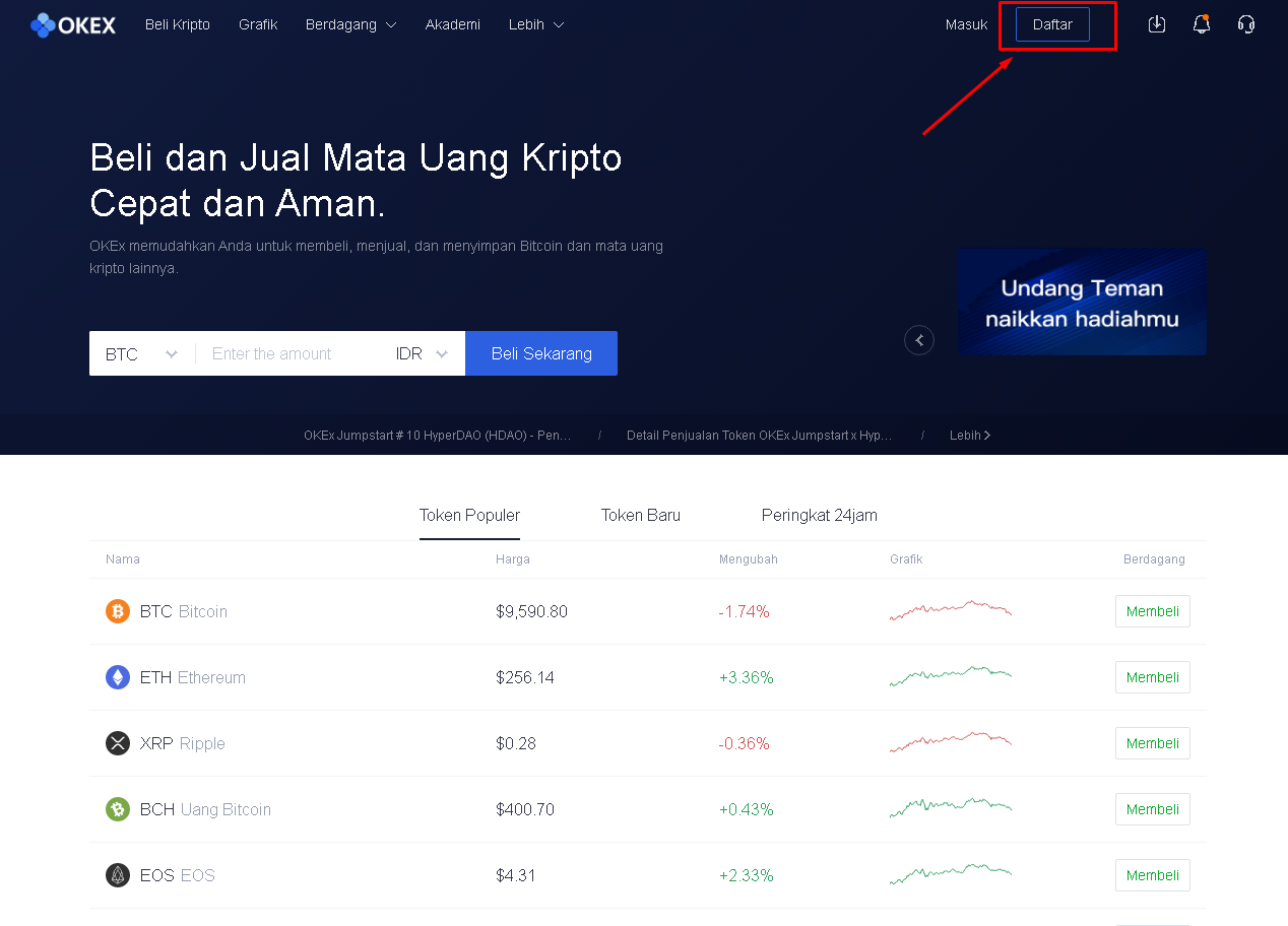 Cara Daftar Akun OKEx in 2020