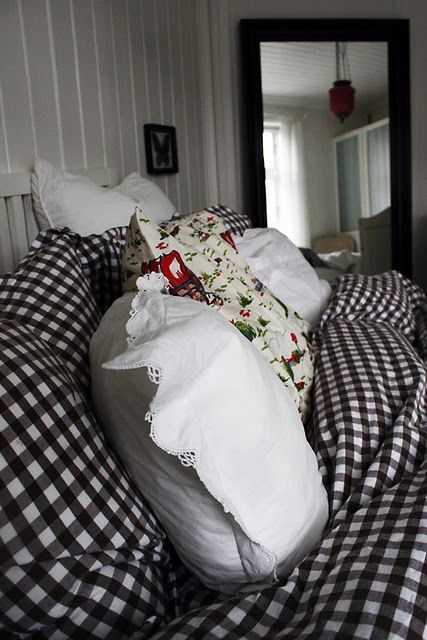 I Love This Black And White Gingham Bedding Pinterest I Love This Black And White Gingham