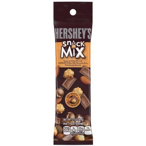 Hershey S Snack Mix Milk Chocolate Pretzels Almonds 2 5 Oz