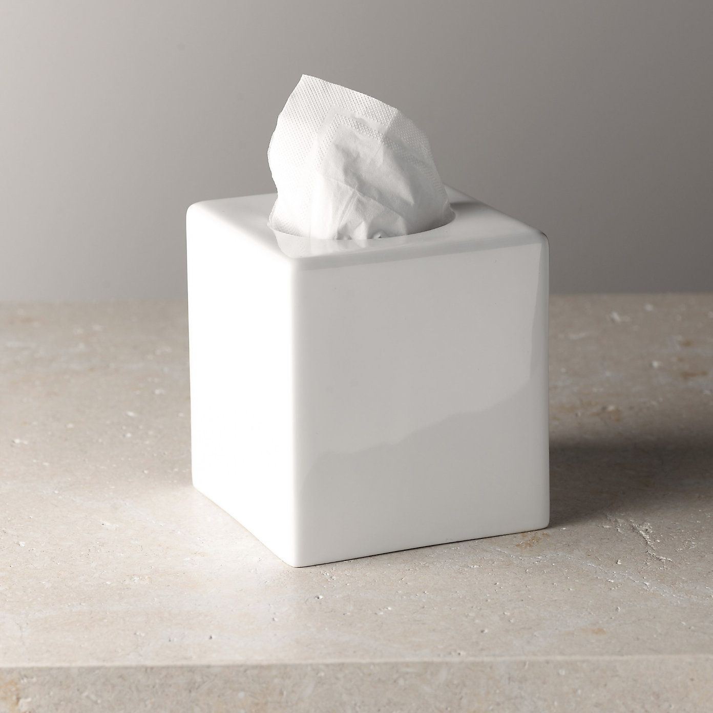 Ceramic Tissue Box Cover The White Company Ceramic Tissue Box Cover The White