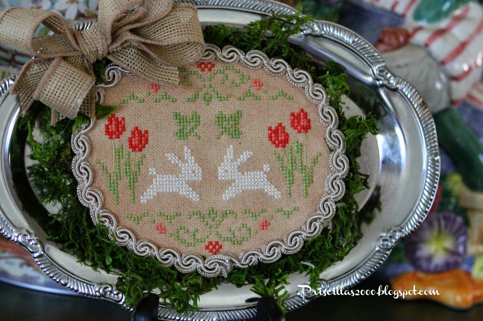 Counted Cross Stitch Kit Bunnies art 421