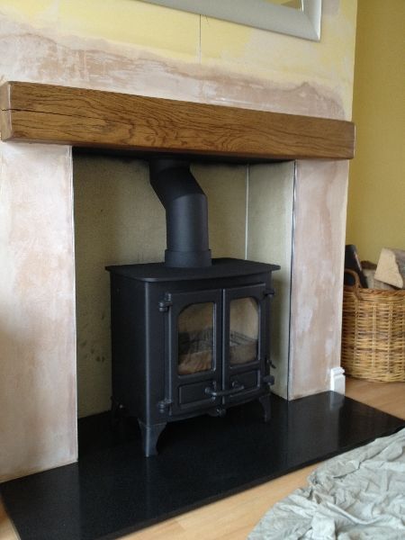 Oak Fireplace Beams York Leeds Harrogate Wetherby Doncaster Wakefield Yorkshire Lovely Beam Wood Burner Oak Fireplace Beam Wood Burner, Living Room Fireplaces Wakefield