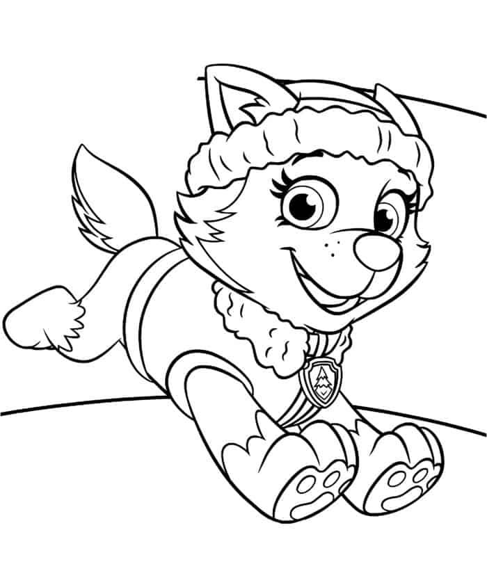 Paw Patrol Coloring Pages Everest | Paw patrol coloring ... Paw Patrol Coloring Pages Everest | Paw patrol coloring ...