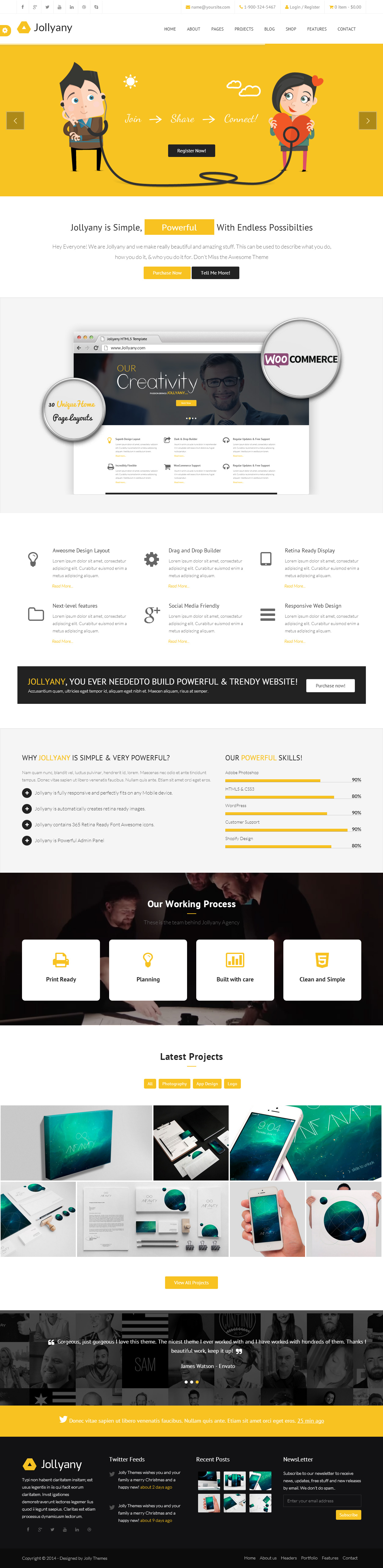 parallax website template