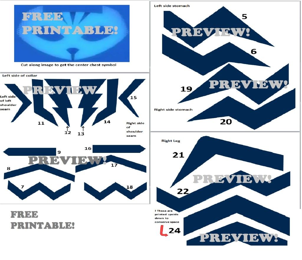 free printable template pj cat hero stripes preview masks included