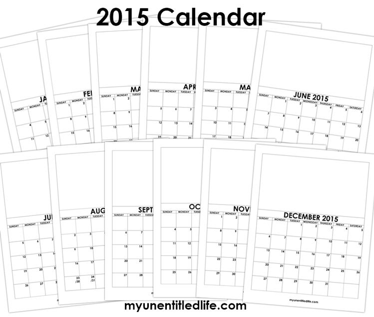2015 Calendar Printable Great For Gifts For Family And Friends 2015 Calendar Printable Great For Gifts For Family And Friends