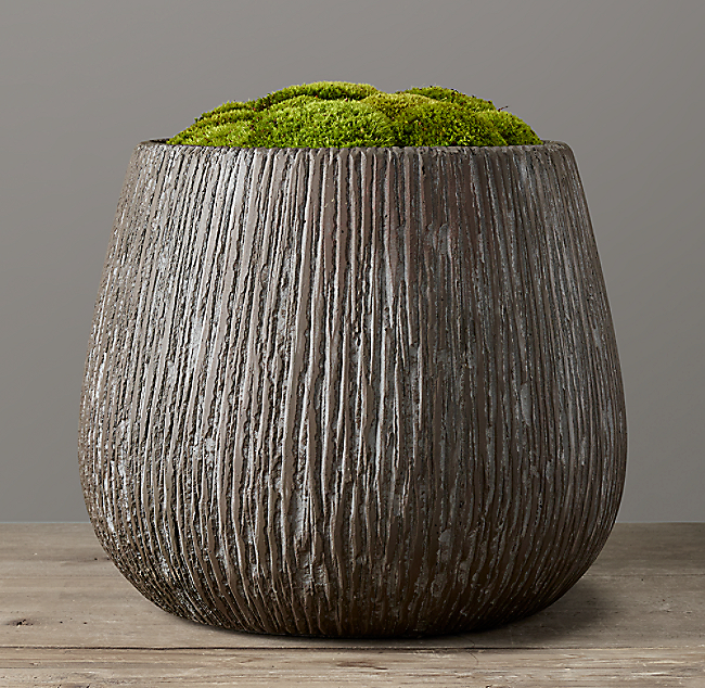 Carved Concrete Vessel - Extra-Large