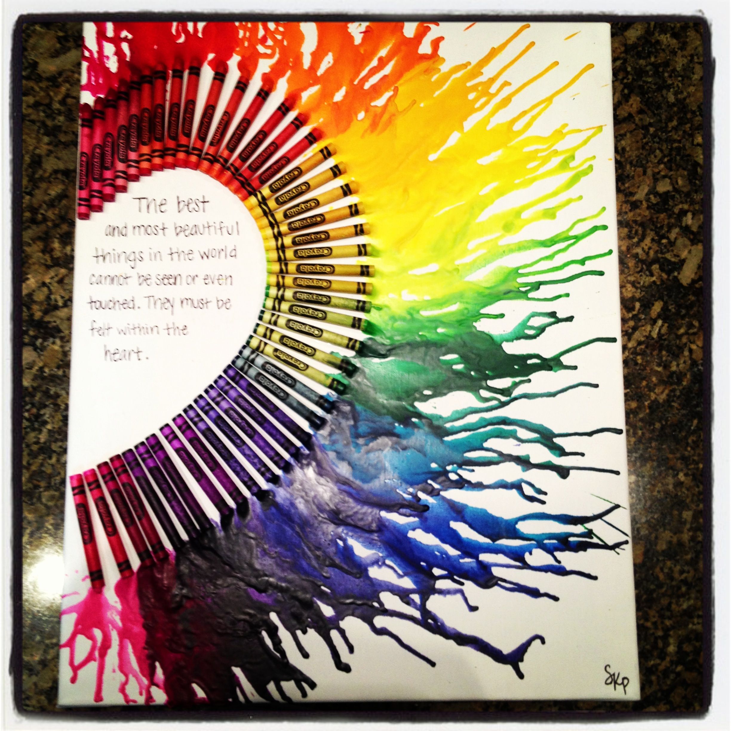 Melted Crayon Canvashalf Heart The Best And Most Beautiful Melted Crayon Canvashalf Heart The Best And Most Beautiful