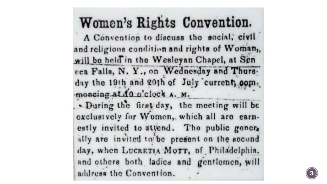 The Resolutions Passed At The Seneca Falls Convention In 1814