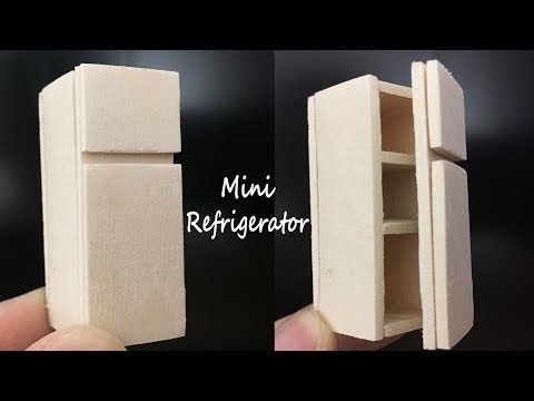 How To Make Popsicle Stick Miniature Refrigerator, How To Make Popsicle Stick Miniature Refrigerator,