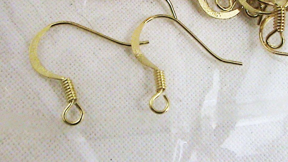 Gold French Hook Earrings 10 Pc Earring Hooks Jewelry Making Gold French Hook Earrings 10 Pc Earring Hooks Jewelry Making Supplies Beads