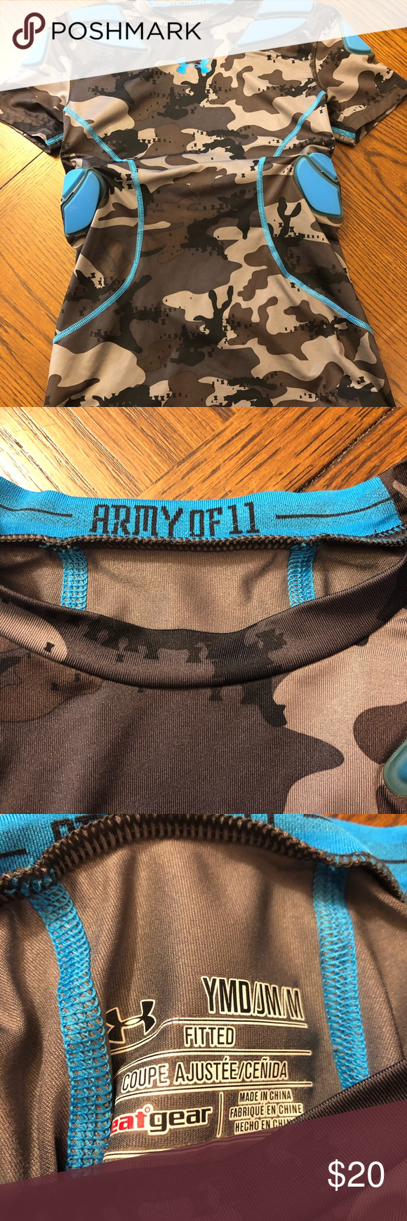 under armour youth padded shirt