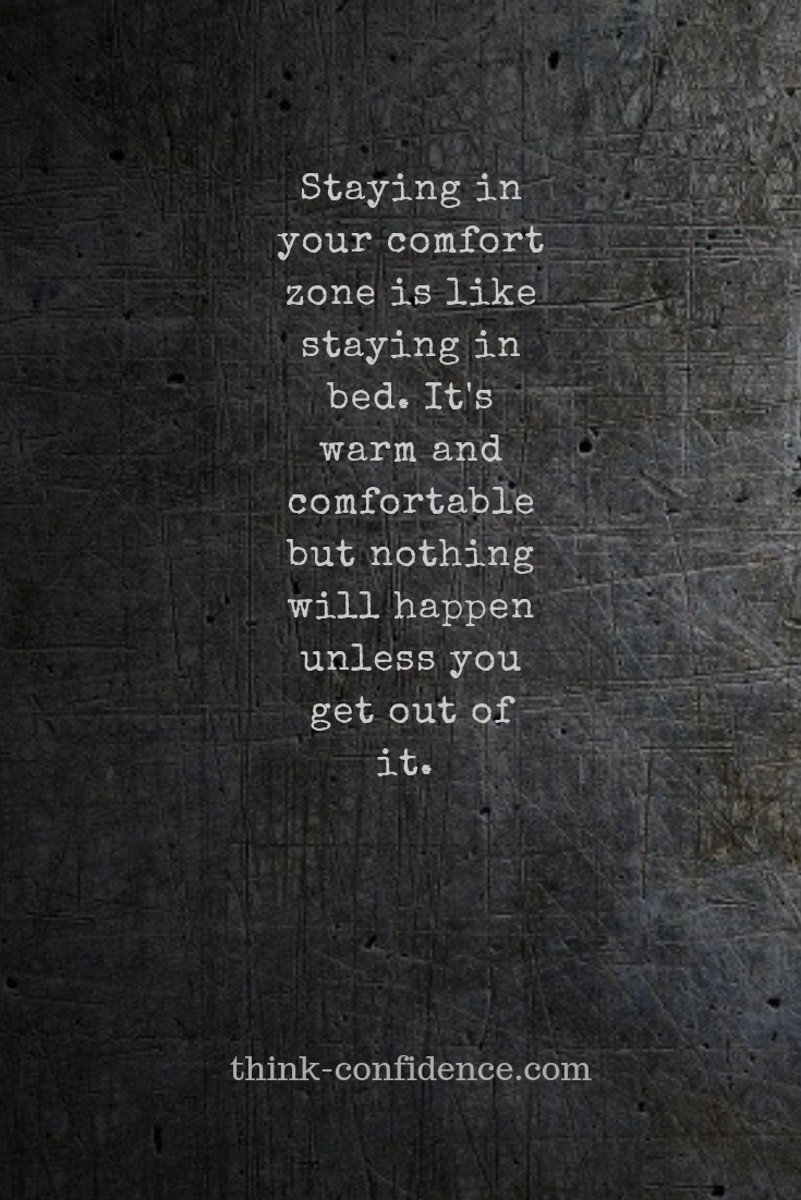 How can i get out of my comfort zone at work