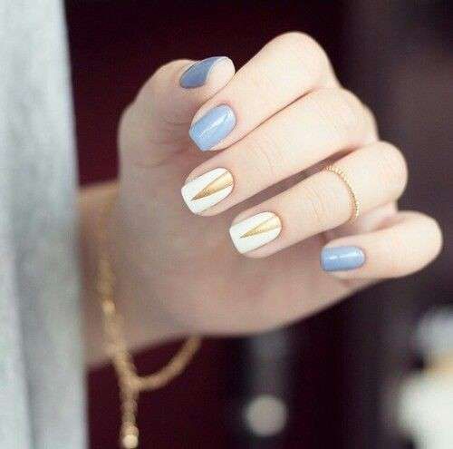 unghie nail art primavera 2015 nail art elegante lilla bianco e