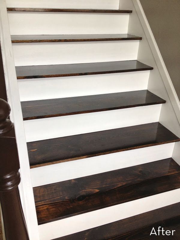 Before And After A 60 Carpet To Hardwood Stair Makeover How The Serene Swedenasty Commercial Style Carpet Wasn T Exactly What This Diy Er Called Homey So With A Few Tools And Bunch Of Sweat She Turned