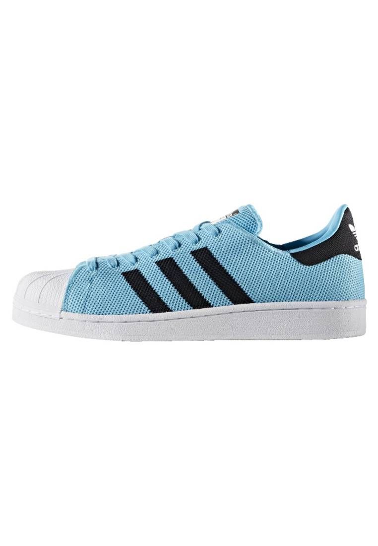 adidas Originals. SUPERSTAR - Sneakers basse - bright cyan/core black/white. Materiale:rete. Fodera:senza imbottitura. Chiusura:Lacci. Punta:Tonda. Suol… | Zalando