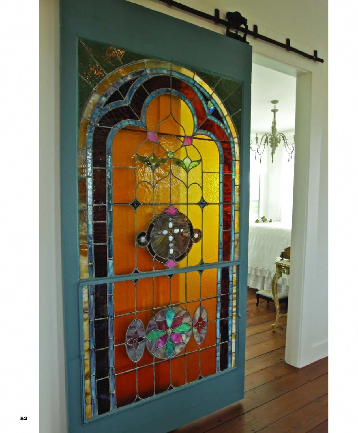 Stained Gl And A Barn Door On Track Jackpot Stained Gl And A Barn Door On Track Jackpot Interiorslidingbarndoors