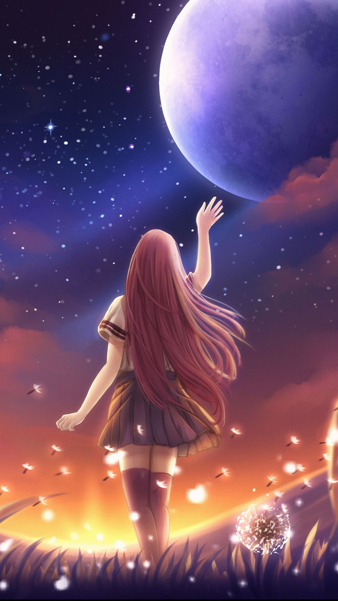 Download girl fantasy mobile wallpaper for your Android , iPhone Wallpaper or iPad/Tablet Wallpapers in HD Quality. Best collection of mobile wallpaper without watermark for all mobile screens fit perfectly. Cute Galaxy Wallpaper, Night Sky Wallpaper, Cute Girl Wallpaper, Anime Scenery Wallpaper, Wallpaper Backgrounds, Mobile Wallpaper, Iphone Wallpaper, Beautiful Landscape Wallpaper, Beautiful Landscapes