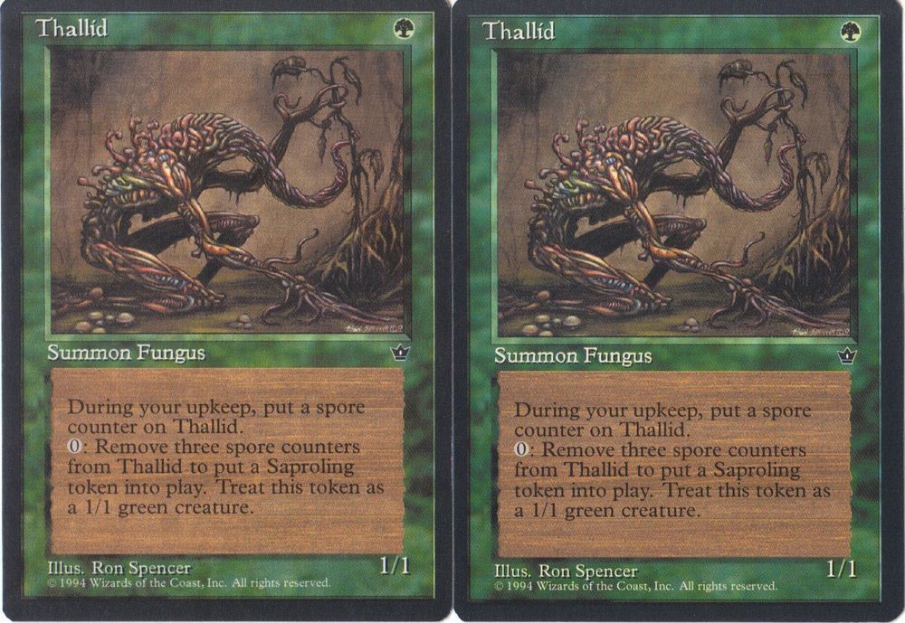 mtg sal magic the gathering fallen empires thallid x2 magic the mtg sal magic the gathering fallen empires thallid x2 magic the